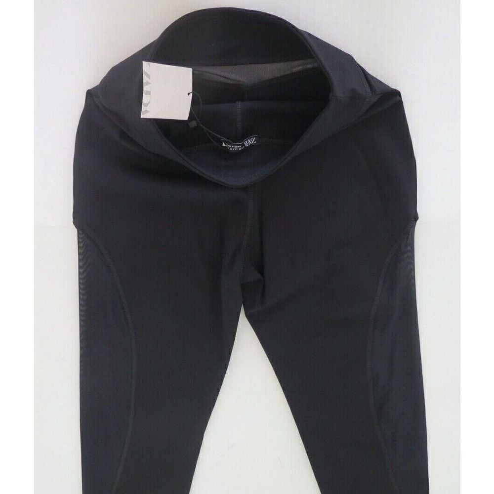 Zara Women's Size Medium Black Combination Leggings - Picture 6 of 12